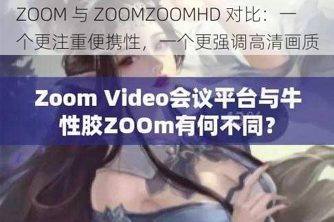 ZOOM 与 ZOOMZOOMHD 对比：一个更注重便携性，一个更强调高清画质