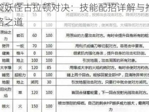 口袋妖怪古拉顿对决：技能配招详解与推荐攻略之道