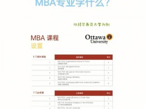 精品成品国色天香卡一卡 MBA：打造高品质的 MBA 课程学习体验