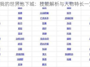 《我的世界地下城：技能解析与人物特长一览》