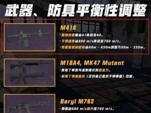 绝地求生全军出击：M416步枪属性详解与配件搭配指南——掌握最佳射击体验的关键武器配置攻略