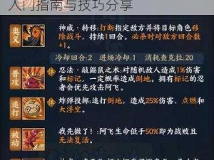 火影忍者手游阿飞新手操作攻略：入门指南与技巧分享