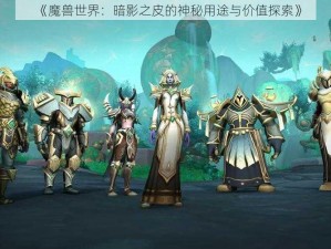 《魔兽世界：暗影之皮的神秘用途与价值探索》