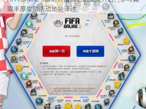 FIFA Online 3赛场大富翁活动盛大开启，参与赢取丰厚奖励活动地址详述