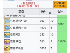 碧蓝航线小电池兑换攻略：解析最佳顺序，小电池优先兑换哪些物资更优？