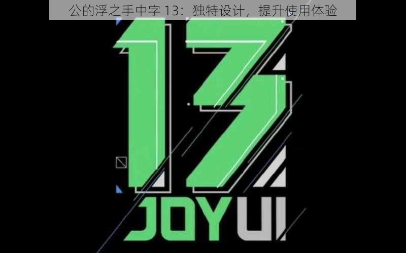 公的浮之手中字 13：独特设计，提升使用体验