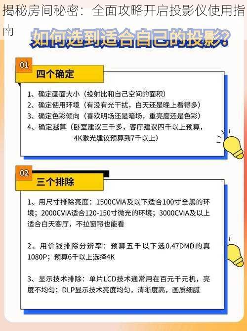 揭秘房间秘密：全面攻略开启投影仪使用指南