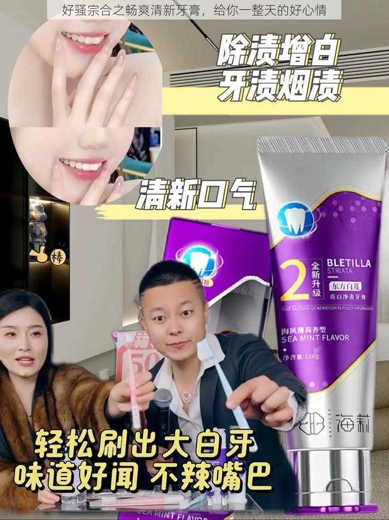 好骚宗合之畅爽清新牙膏，给你一整天的好心情