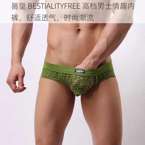 嘼皇 BESTIALITYFREE 高档男士情趣内裤，舒适透气，时尚潮流