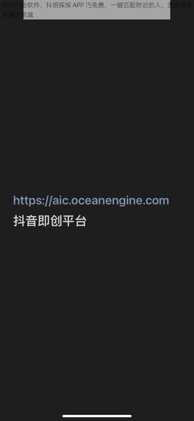 社交约会软件，抖抈探探 APP 汅免费，一键匹配附近的人，发现更多有趣的灵魂