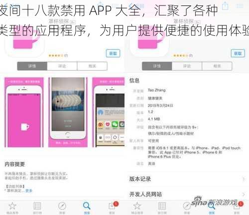 夜间十八款禁用 APP 大全，汇聚了各种类型的应用程序，为用户提供便捷的使用体验