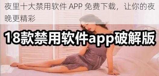 夜里十大禁用软件 APP 免费下载，让你的夜晚更精彩