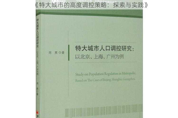 《特大城市的高度调控策略：探索与实践》