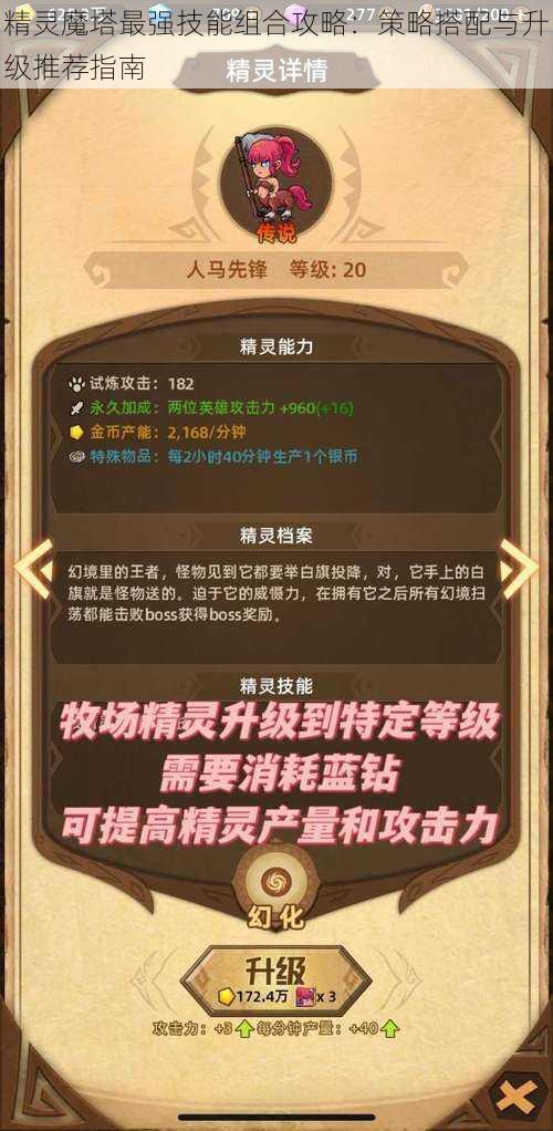 精灵魔塔最强技能组合攻略：策略搭配与升级推荐指南