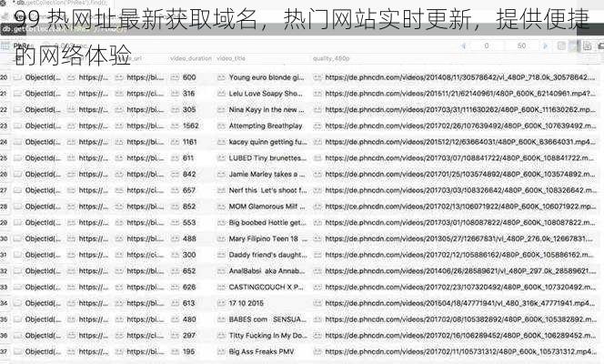 99 热网址最新获取域名，热门网站实时更新，提供便捷的网络体验