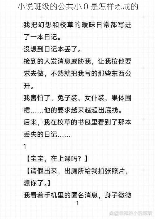 小说班级的公共小 0 是怎样炼成的