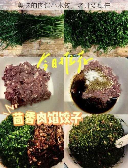 美味的肉馅小水饺，老师要稳住