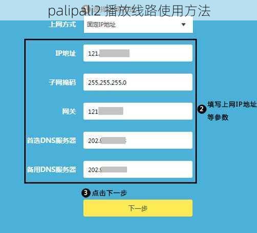 palipali2 播放线路使用方法