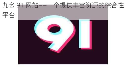 九幺 91 网站——一个提供丰富资源的综合性平台