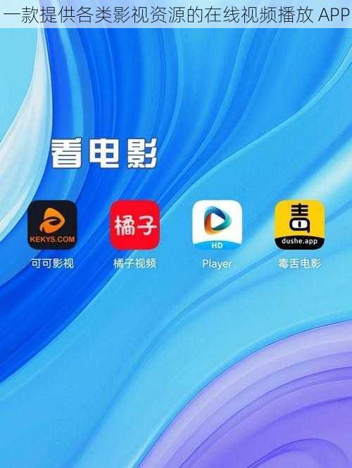 一款提供各类影视资源的在线视频播放 APP