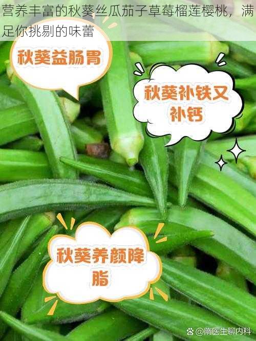 营养丰富的秋葵丝瓜茄子草莓榴莲樱桃，满足你挑剔的味蕾