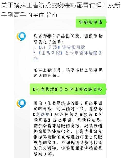 关于摸牌王者游戏的安装与配置详解：从新手到高手的全面指南