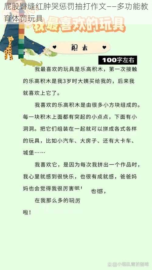 屁股臀缝红肿哭惩罚抽打作文——多功能教育体罚玩具