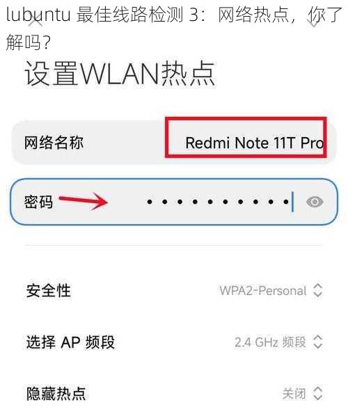 lubuntu 最佳线路检测 3：网络热点，你了解吗？