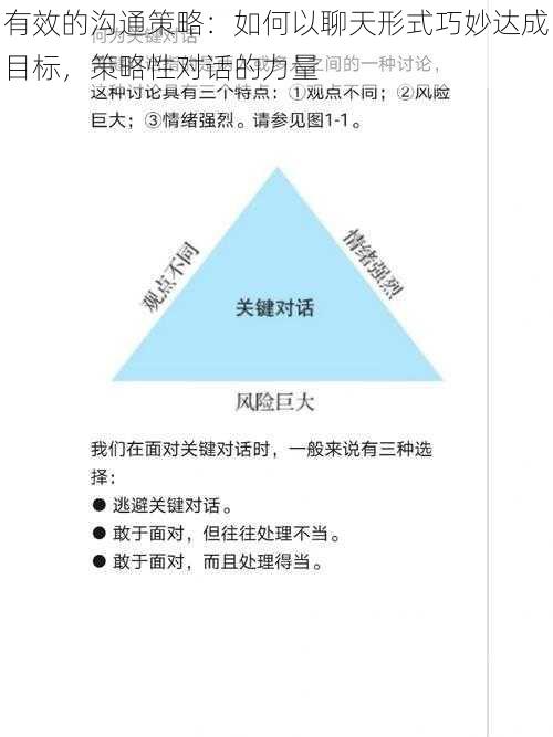 有效的沟通策略：如何以聊天形式巧妙达成目标，策略性对话的力量