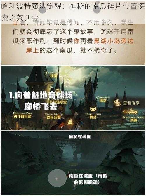 哈利波特魔法觉醒：神秘的南瓜碎片位置探索之茶话会