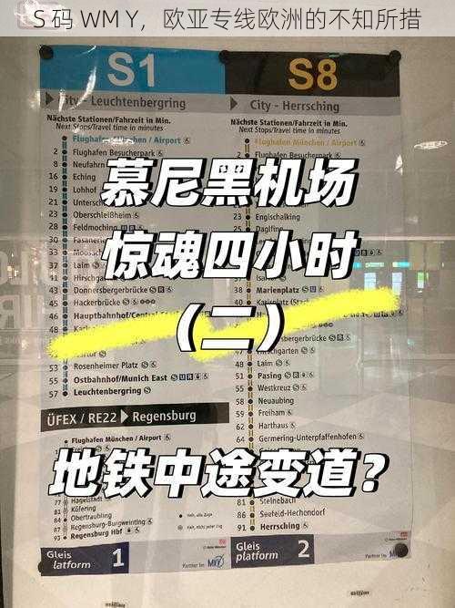 S 码 WM Y，欧亚专线欧洲的不知所措