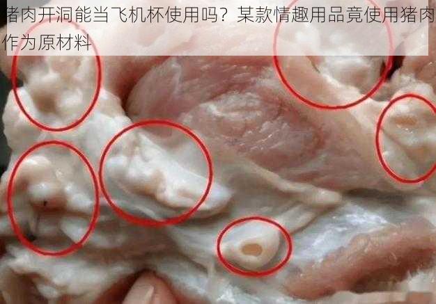 猪肉开洞能当飞机杯使用吗？某款情趣用品竟使用猪肉作为原材料