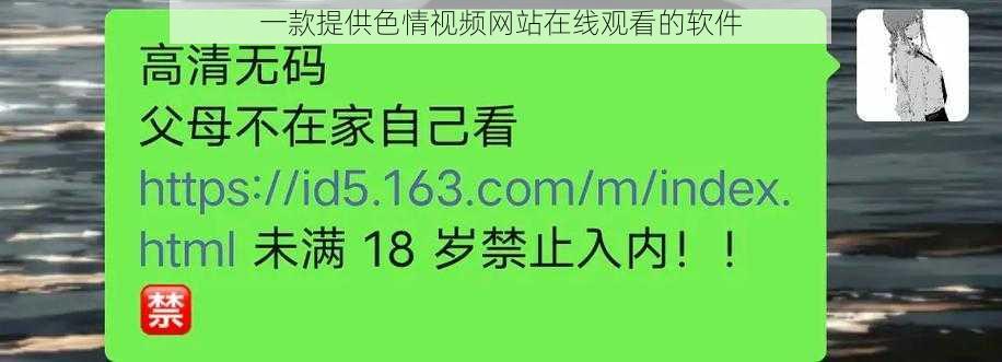 一款提供色情视频网站在线观看的软件