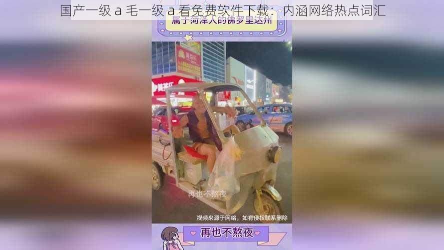 国产一级 a 毛一级 a 看免费软件下载：内涵网络热点词汇