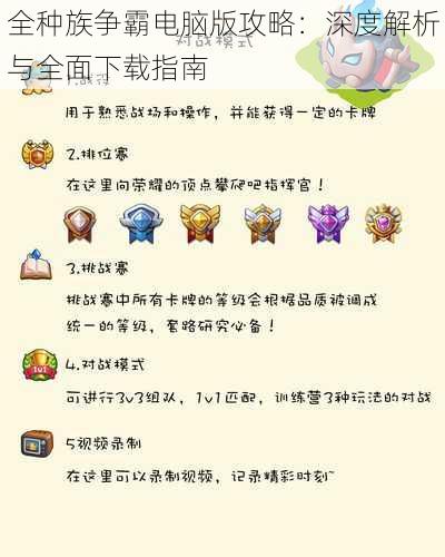 全种族争霸电脑版攻略：深度解析与全面下载指南