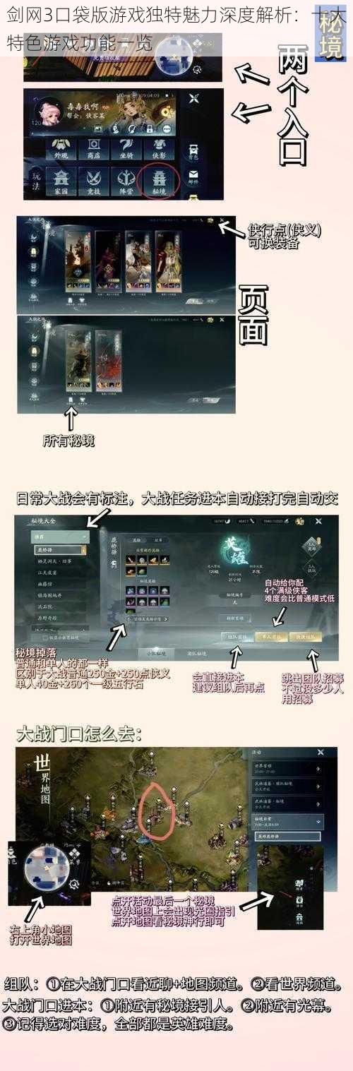 剑网3口袋版游戏独特魅力深度解析：十大特色游戏功能一览