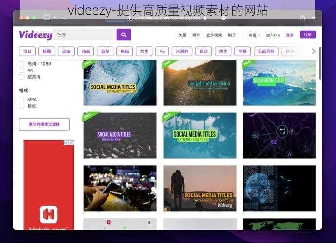 videezy-提供高质量视频素材的网站