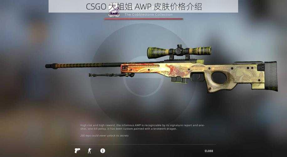 CSGO 大姐姐 AWP 皮肤价格介绍