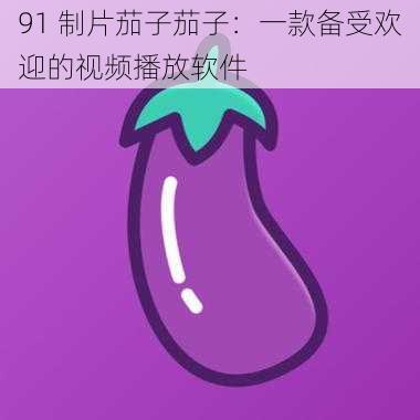 91 制片茄子茄子：一款备受欢迎的视频播放软件