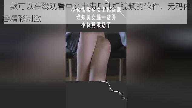 一款可以在线观看中文丰满岳乱妇视频的软件，无码内容精彩刺激