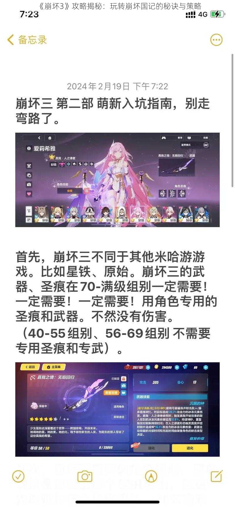 《崩坏3》攻略揭秘：玩转崩坏国记的秘诀与策略