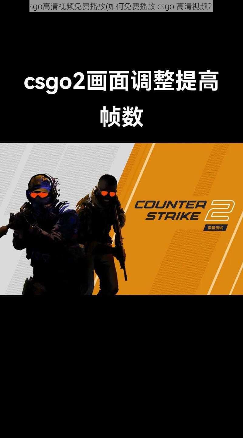 csgo高清视频免费播放(如何免费播放 csgo 高清视频？)