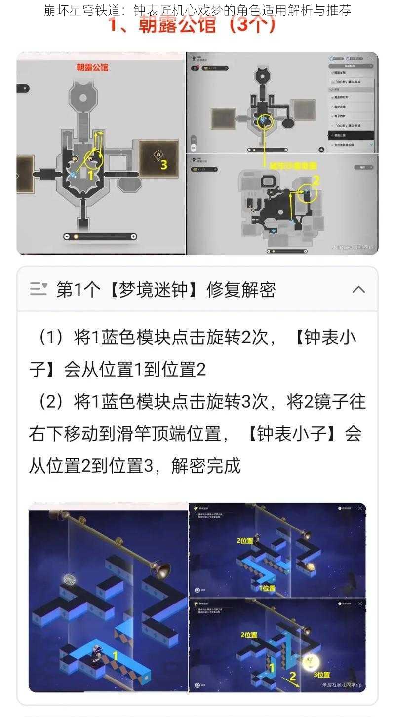 崩坏星穹铁道：钟表匠机心戏梦的角色适用解析与推荐