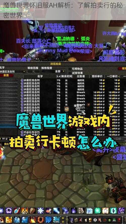 魔兽世界怀旧服AH解析：了解拍卖行的秘密世界