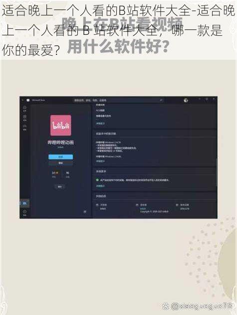 适合晚上一个人看的B站软件大全-适合晚上一个人看的 B 站软件大全，哪一款是你的最爱？