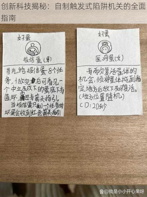 创新科技揭秘：自制触发式陷阱机关的全面指南