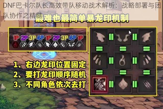 DNF巴卡尔队长高效带队移动战术解析：战略部署与团队协作之精髓