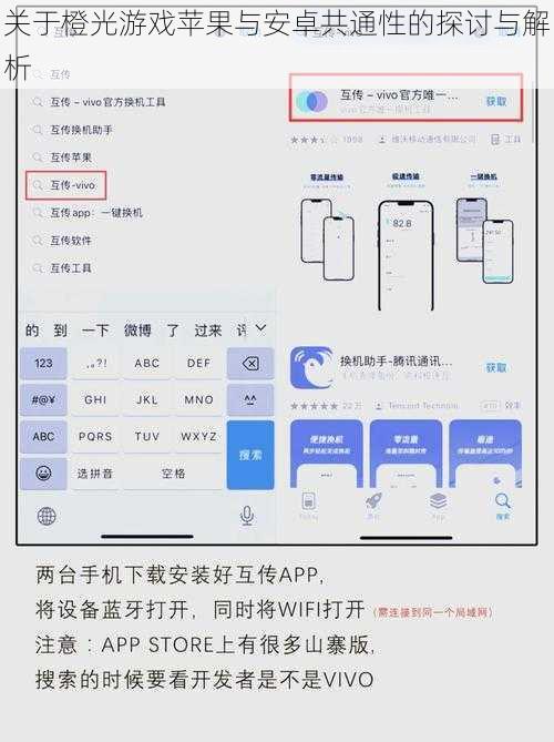 关于橙光游戏苹果与安卓共通性的探讨与解析